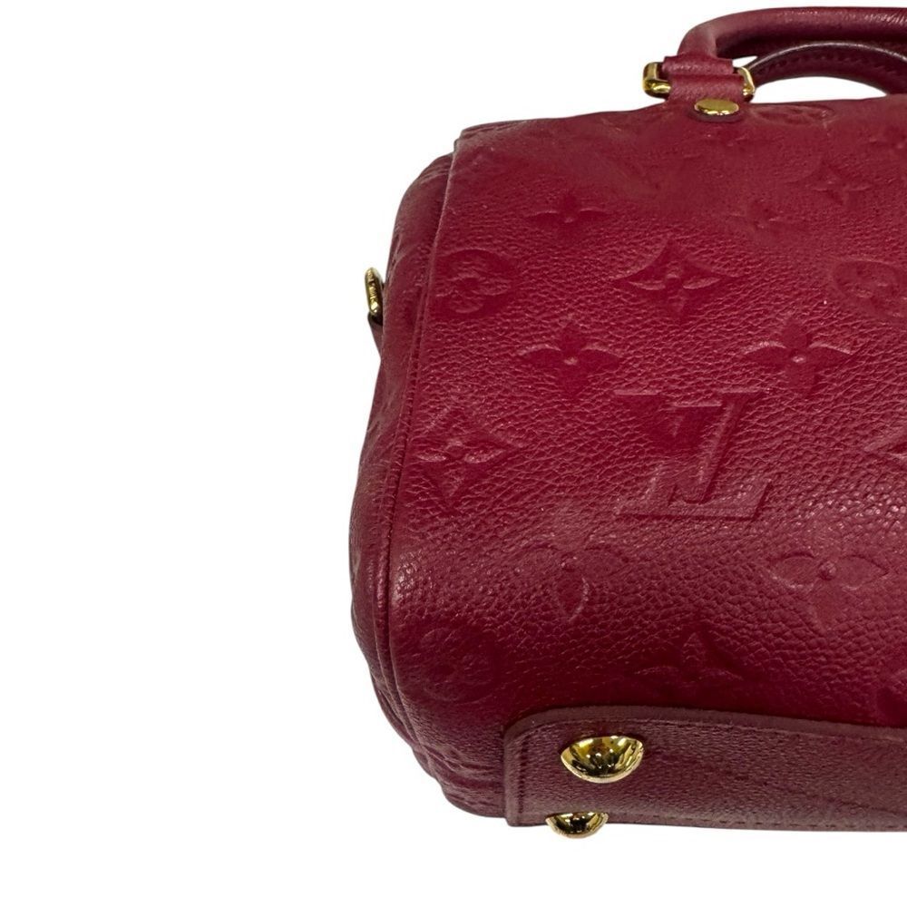 Louis Vuitton Bordeaux Purple LV Monogram Empreinte Speedy Bandoulière 25 Bag - Picture 12 of 16